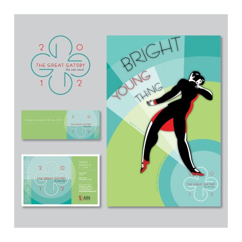 The Great Gatsby (The Cat's Meow!) "Bright Young Thing" fundraiser event marketing campaign