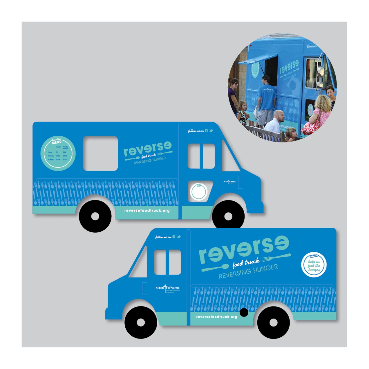 Reverse Food Truck food truck graphics