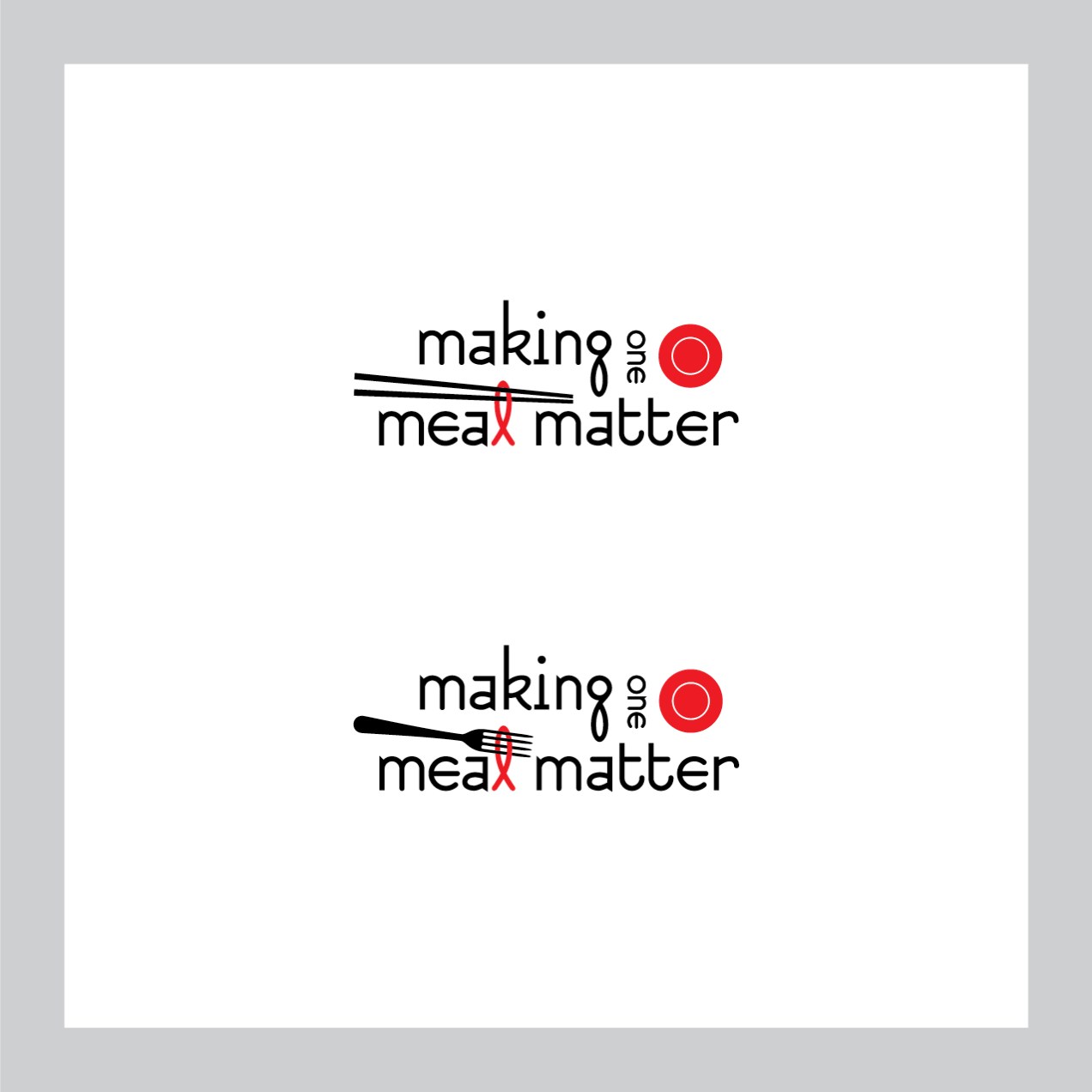 Making One Meal Matter logo for AIN monthly fundraiser